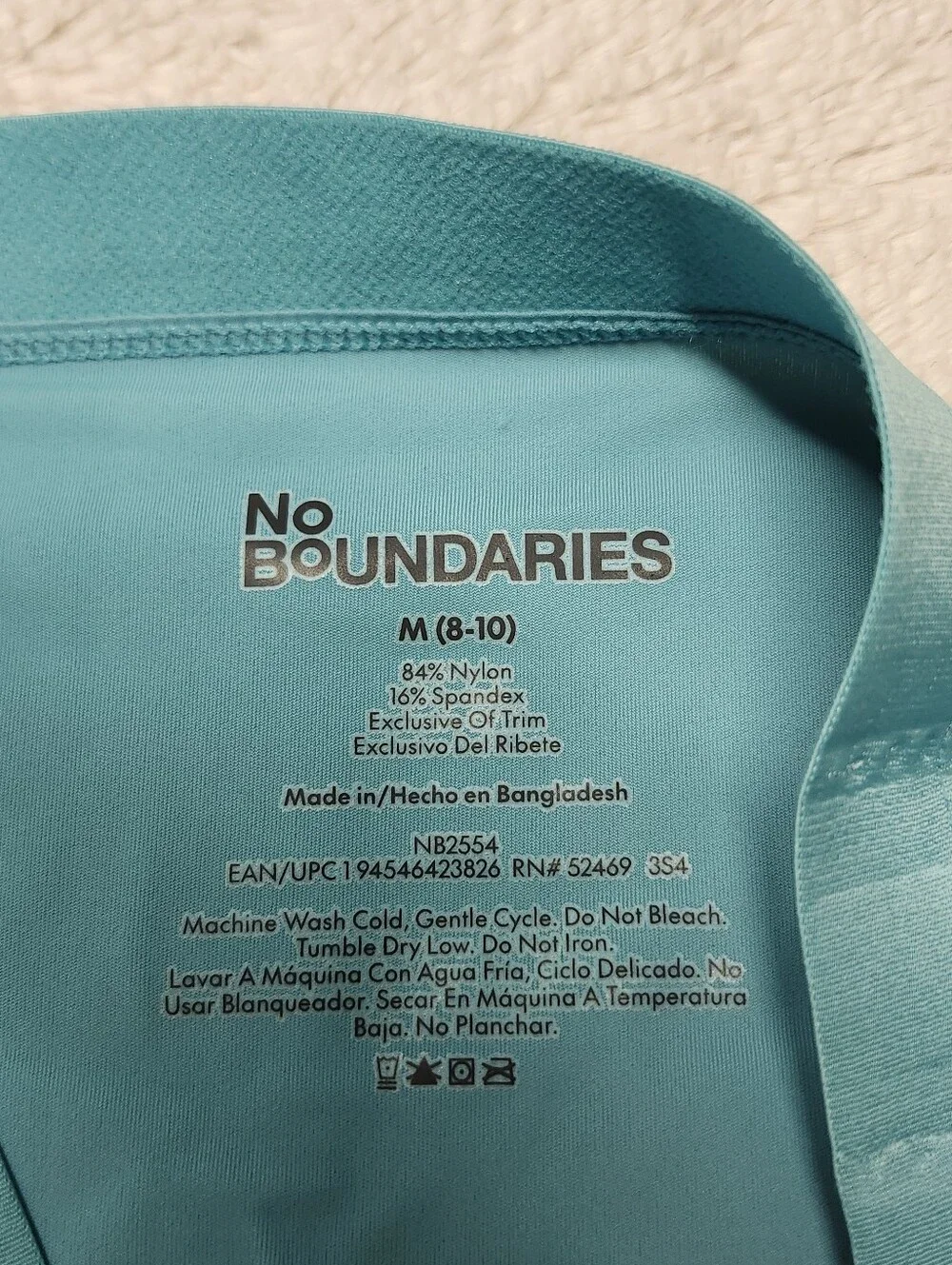 • NWT No Boundaries Women's Micro Free Cut Brief Size Medium Teal Shadow